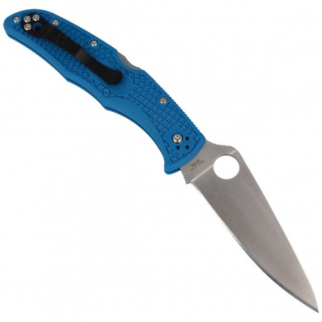 Nóż składany Spyderco Endura 4 FRN Blue Flat Ground Plain (C10FPBL)