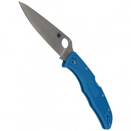 Nóż składany Spyderco Endura 4 FRN Blue Flat Ground Plain (C10FPBL)