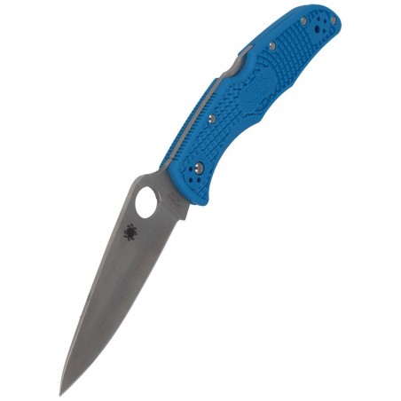 Nóż składany Spyderco Endura 4 FRN Blue Flat Ground Plain (C10FPBL)