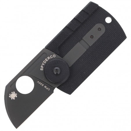 Nóż składany Spyderco Dog Tag Folder CF/G-10 Laminate Black (C188CFBBKP)