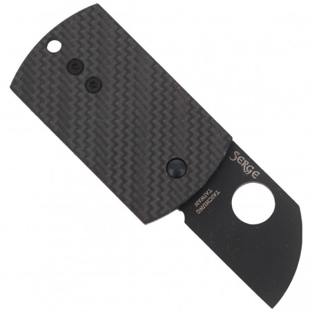 Nóż składany Spyderco Dog Tag Folder CF/G-10 Laminate Black (C188CFBBKP)