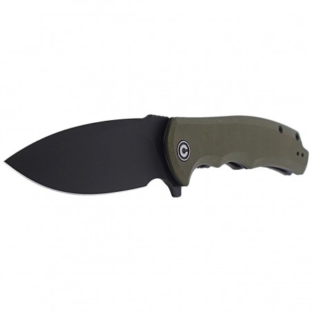 Nóż składany Civivi Praxis OD Green G10, Black Stonewashed 9Cr18MoV (C803F)