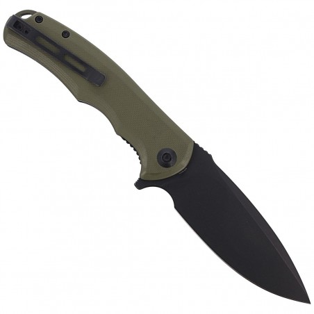 Nóż składany Civivi Praxis OD Green G10, Black Stonewashed 9Cr18MoV (C803F)