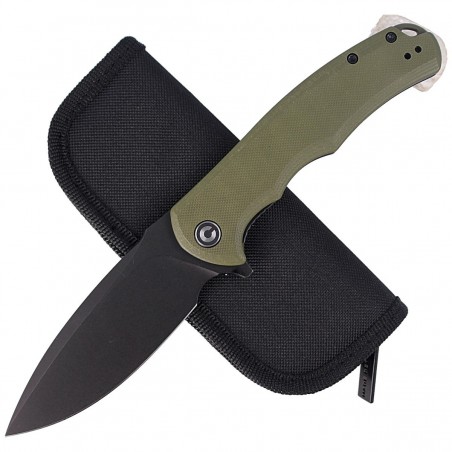 Nóż składany Civivi Praxis OD Green G10, Black Stonewashed 9Cr18MoV (C803F)