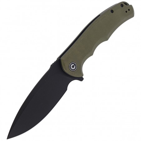 Nóż składany Civivi Praxis OD Green G10, Black Stonewashed 9Cr18MoV (C803F)