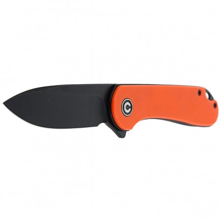 Nóż składany CIVIVI Elementum Flipper Orange G10, Black Stonewashed (C907Y)