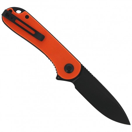 Nóż składany CIVIVI Elementum Flipper Orange G10, Black Stonewashed (C907Y)