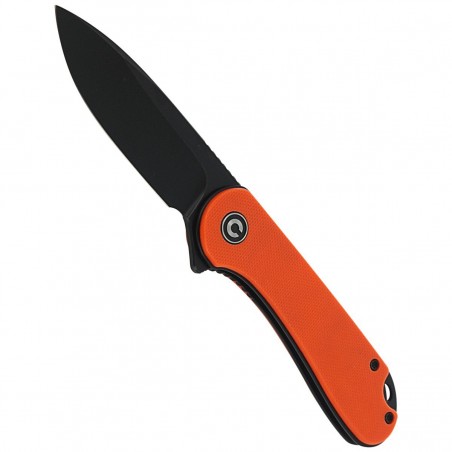 Nóż składany CIVIVI Elementum Flipper Orange G10, Black Stonewashed (C907Y)