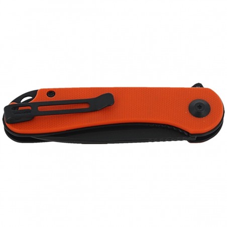 Nóż składany CIVIVI Elementum Flipper Orange G10, Black Stonewashed (C907Y)