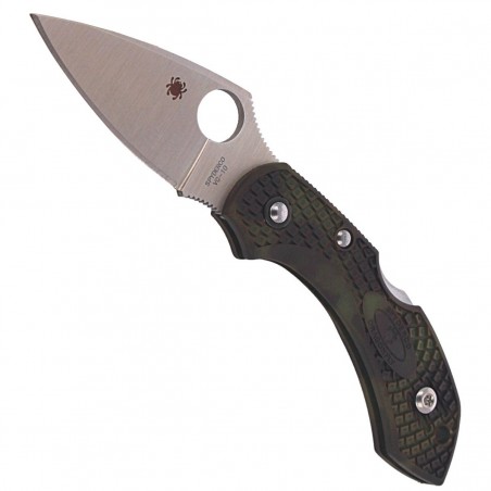 Nóż składany Spyderco Dragonfly 2 FRN Zome Green, Plain VG-10 (C28ZFPGR2)