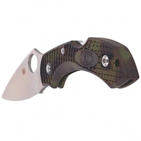 Nóż składany Spyderco Dragonfly 2 FRN Zome Green, Plain VG-10 (C28ZFPGR2)