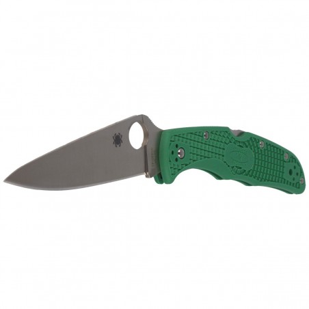 Nóż składany Spyderco Endura 4 FRN Green Flat Ground Plain (C10FPGR)