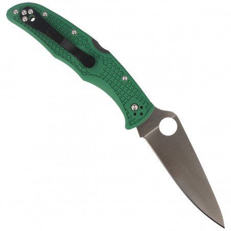 Nóż składany Spyderco Endura 4 FRN Green Flat Ground Plain (C10FPGR)