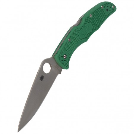 Nóż składany Spyderco Endura 4 FRN Green Flat Ground Plain (C10FPGR)