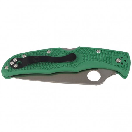 Nóż składany Spyderco Endura 4 FRN Green Flat Ground Plain (C10FPGR)