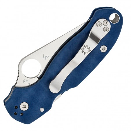 Nóż składany Spyderco Para 3 Cobalt Blue G10, Satin CPM SPY27 by Sal, Eric Glesser (C223GPCBL)