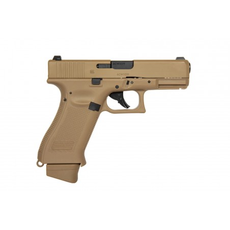 Replika pistoletu GBB Glock 19X CO2 - coyote