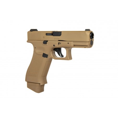 Replika pistoletu GBB Glock 19X CO2 - coyote