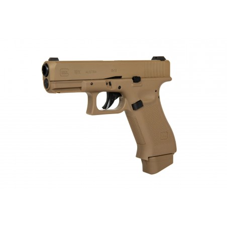 Replika pistoletu GBB Glock 19X CO2 - coyote