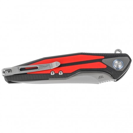 Nóż składany RikeKnife Tulay Black/Red G10, Matted 154CM (RK-Tulay-BR)