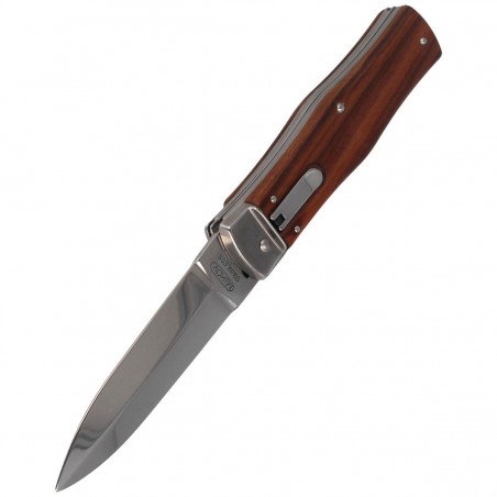 Nóż sprężynowy Mikov Predator Palisander Wood z Piłą (241-ND-2/KP)