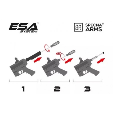 Karabinek ASG Specna Arms RRA™ SA-E25 EDGE™ Kestrel™ ETU 1.14 J Czarny