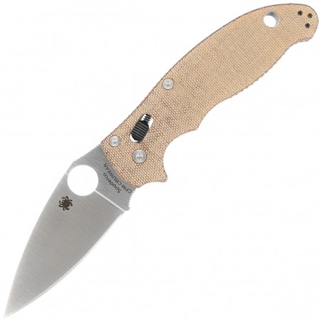 Nóż składany Spyderco Manix 2 Brown Canvas Micarta, Satin CPM Cru-Wear by Eric Glesser (C101MPCW2)