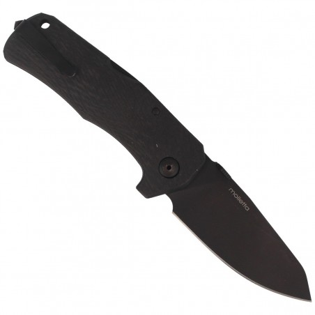 Nóż składany LionSteel TM1 Carbon Fiber, Black Sleipner by Molletta (TM1 CB)