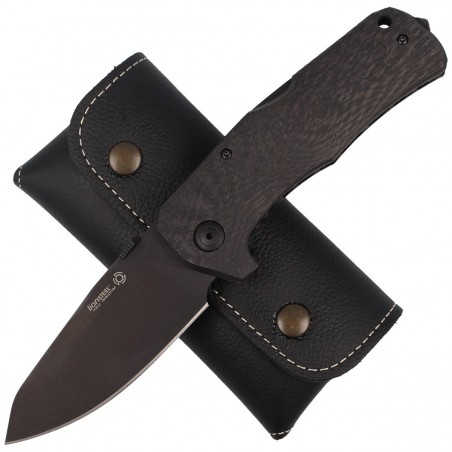 Nóż składany LionSteel TM1 Carbon Fiber, Black Sleipner by Molletta (TM1 CB)