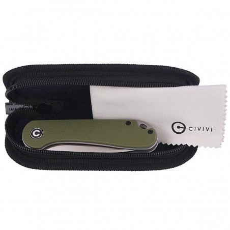 Nóż składany CIVIVI Elementum Flipper OD Green G10, Satin Finish (C907E)