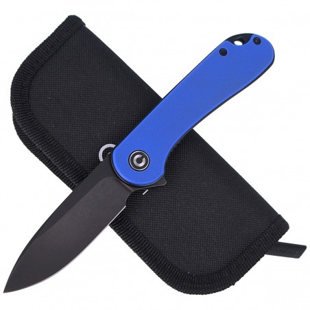 Nóż składany CIVIVI Elementum Flipper Blue G10, Black Stonewashed (C907X)