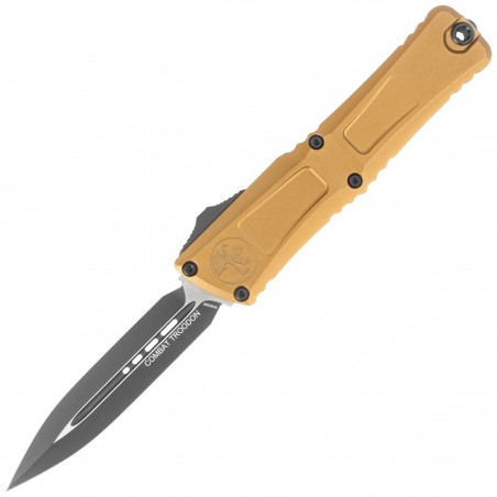 Nóż automatyczny OTF Microtech Combat Troodon D/E Gen III Tan Aluminium, Black M390MK by Tony Marfione (1142-1TA)