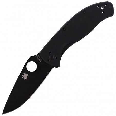 Nóż składany Spyderco Tenacious G-10 Black / Black Blade Plain (C122GBBKP)