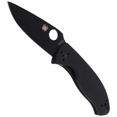 Nóż składany Spyderco Tenacious G-10 Black / Black Blade Plain (C122GBBKP)