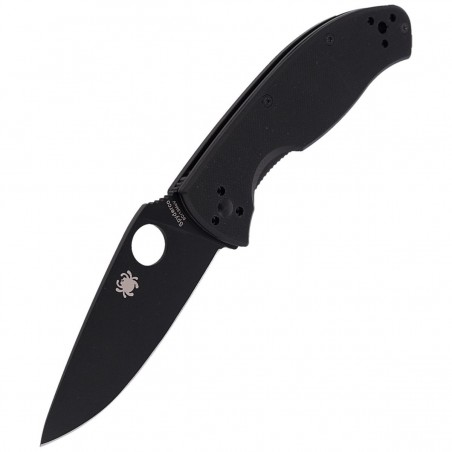 Nóż składany Spyderco Tenacious G-10 Black / Black Blade Plain (C122GBBKP)