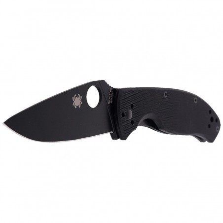 Nóż składany Spyderco Tenacious G-10 Black / Black Blade Plain (C122GBBKP)