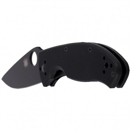 Nóż składany Spyderco Tenacious G-10 Black / Black Blade Plain (C122GBBKP)