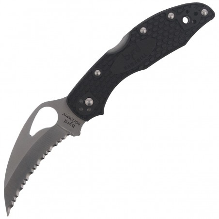 Nóż składany Spyderco Hawkbill Byrd FRN Black, Spyder (BY22SBK)