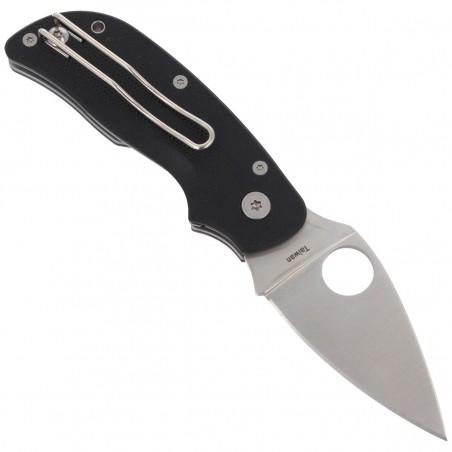 Nóż składany Spyderco CAT G-10 Black Plain (C129GP)