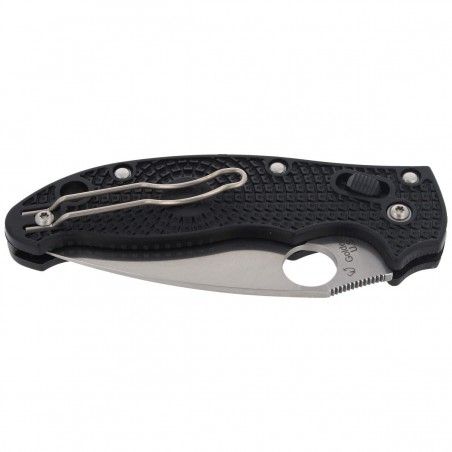 Nóż składany Spyderco Manix 2 FRCP Black Plain (C101PBK2)