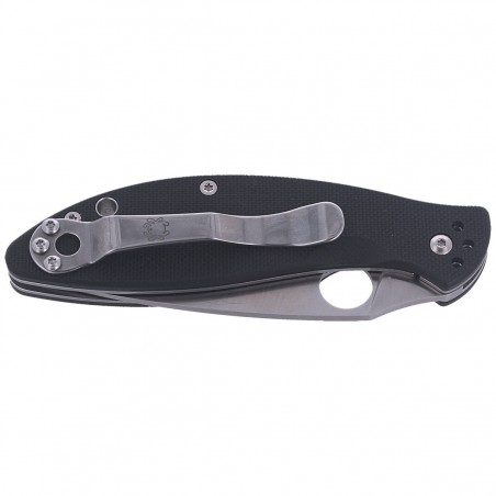 Nóż składany Spyderco Astute G-10 Black Plain (C252GP)