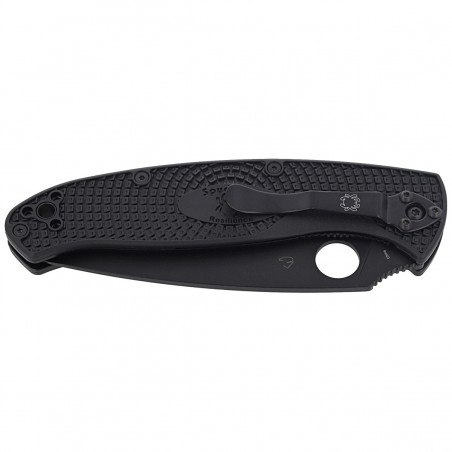 Nóż składany Spyderco Resilience Lightweight, Black Blade Plain 8Cr13MoV (C142PBBK)