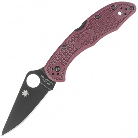 Nóż składany Spyderco Delica 4 Sprint Run Burgundy FRN, TiCN Micro-Melt PD1 by Sal Glesser (C11BGBKP)