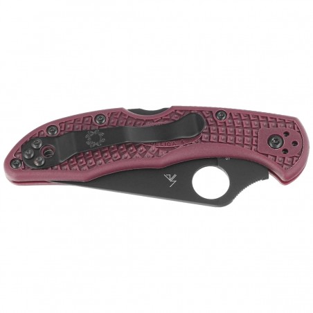 Nóż składany Spyderco Delica 4 Sprint Run Burgundy FRN, TiCN Micro-Melt PD1 by Sal Glesser (C11BGBKP)