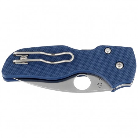 Nóż składany Spyderco Lil' Native Cobalt Blue G10, Satin CPM SPY27 by Eric Glesser (C230GPCBL)