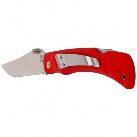 Nóż składany Mikov Crocodile Clip Point Red ABS, Mirror, Klips (243-NH-1/C CLIP/RED)