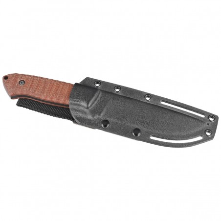 Nóż Za-Pas Ultra Outdoor Brown Toxic Micarta, Black Cerakote NMV (UOT-CE-M-BR)