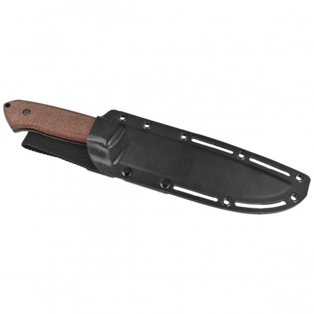 Nóż Za-Pas Expendable Brown Micarta, Black Cerakote NMV (EX-CE-M-BR)