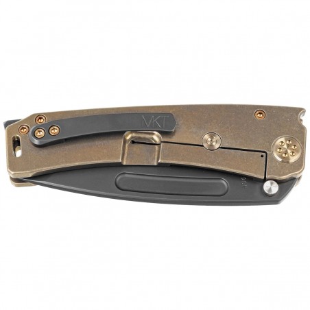 Nóż składany Medford Marauder-H T/E Bronze Titanium, Bronze HW/Clip, DLC S45VN by Greg Medford (MK045SPD-36A1-T1CP-BP)