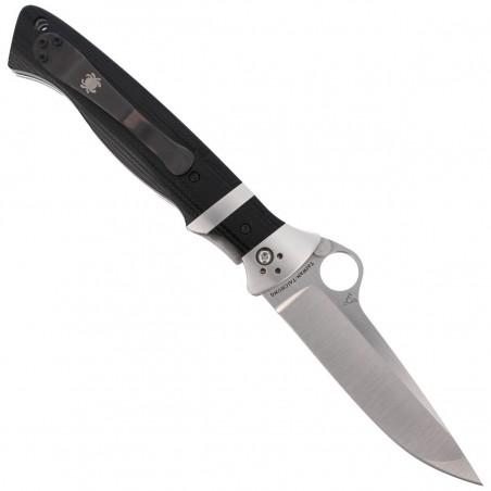 Nóż składany Spyderco Vallotton Sub-Hilt G-10 Black Plain (C149GP)